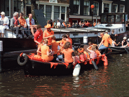 Tour boats at the Prinsengracht canal