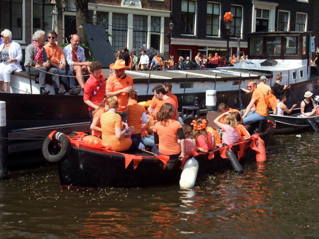 Tour boats at the Prinsengracht canal