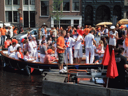 Tour boats at the Prinsengracht canal
