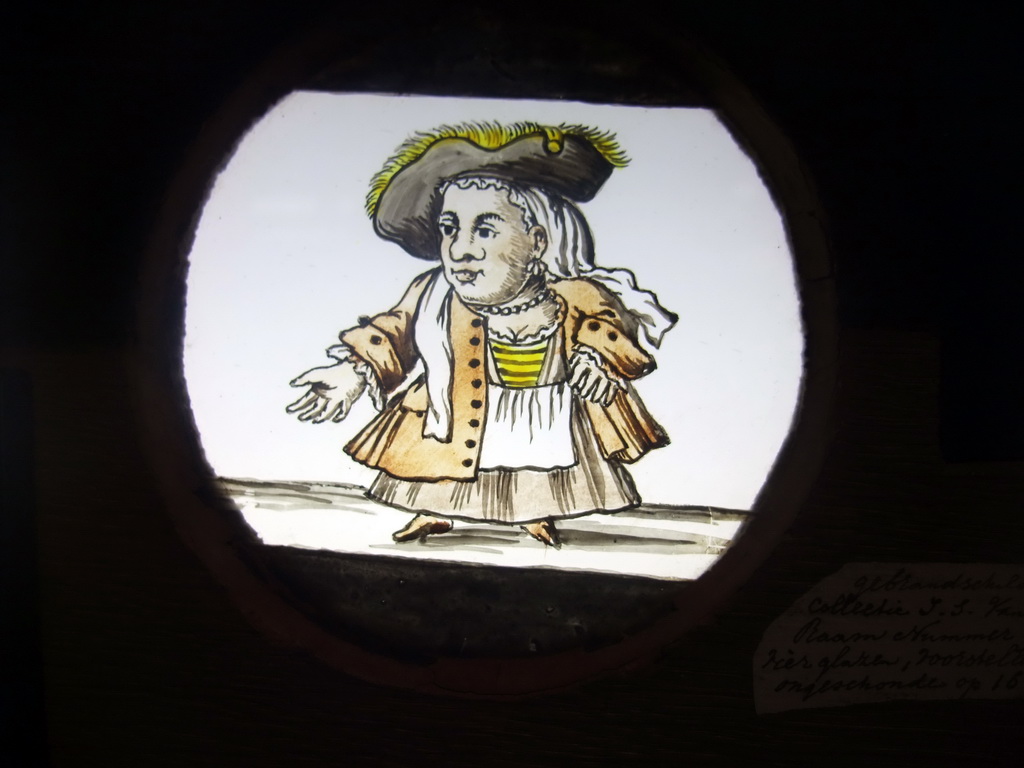 Picture for a magic lantern, on the ground floor of the Rijksmuseum