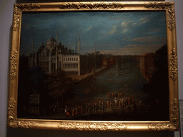 Painting `De grootvizier steekt de Atmeydani (hippodroom) over`, by Jean Baptiste Vanmour, on the first floor of the Rijksmuseum