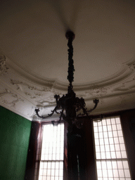 Chandelier in a room on the first floor of the Rijksmuseum