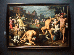 Painting `De kindermoord in Bethlehem`, by Cornelis Cornelisz. van Haarlem, on the second floor of the Rijksmuseum