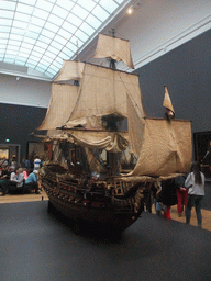 Ship model, on the first floor of the Rijksmuseum
