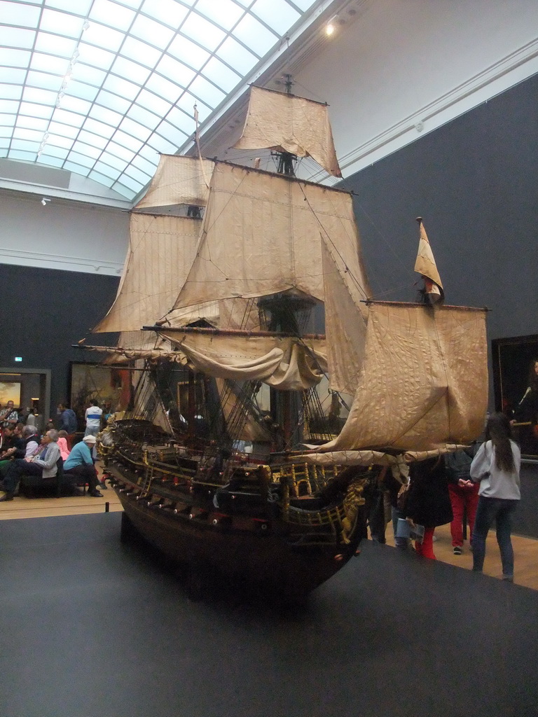 Ship model, on the first floor of the Rijksmuseum