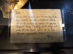 amsterdam_6_016 - 219 kb - 1024x768 - Letter from Theon Greyjoy to Robb Stark at `Game of Thrones: the Exhibition` at the Posthoornkerk church Letter from Theon Greyjoy to Robb Stark at `Game of Thrones: the Exhibition` at the Posthoornkerk church