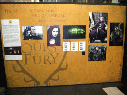 Information and photographs of House Baratheon at `Game of Thrones: the Exhibition` at the Posthoornkerk church