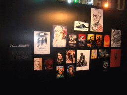 Fan Gallery at `Game of Thrones: the Exhibition` at the Posthoornkerk church, with explanation