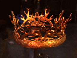 Joffrey Baratheon`s crown at `Game of Thrones: the Exhibition` at the Posthoornkerk church