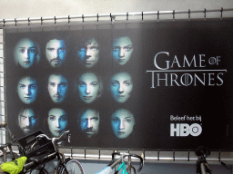 Poster at `Game of Thrones: the Exhibition` at the Posthoornkerk church
