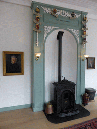 Hearth in the Regentessenkamer room at the Hermitage Amsterdam museum