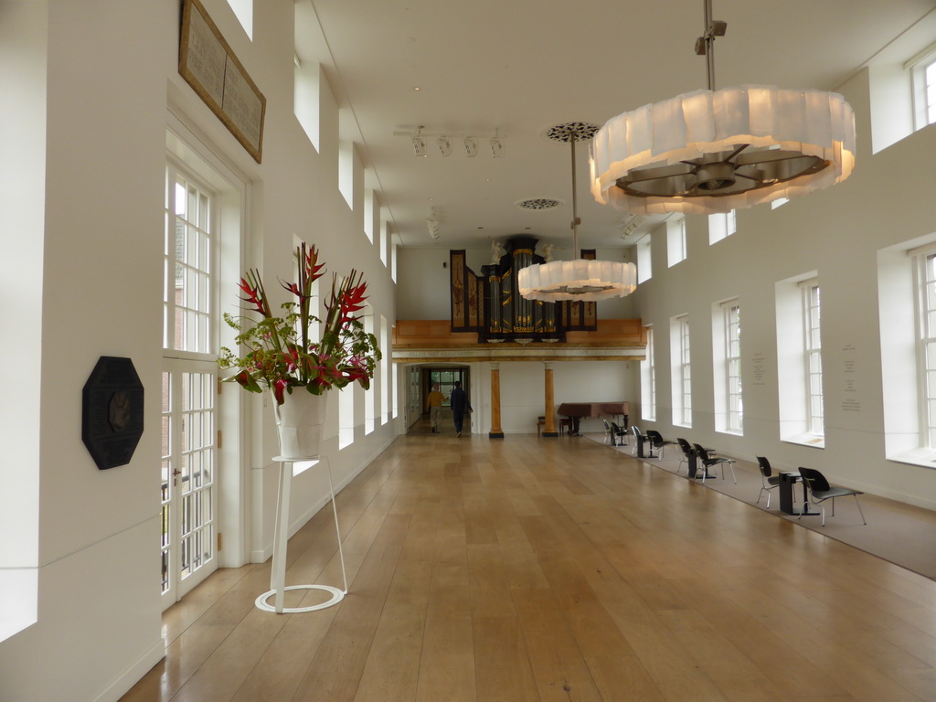 Kerkzaal room at the Hermitage Amsterdam museum, with hand print of Peter the Great