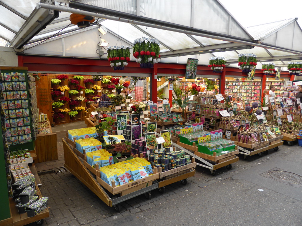 Bloemenmarkt flower stalls at the Singel canal