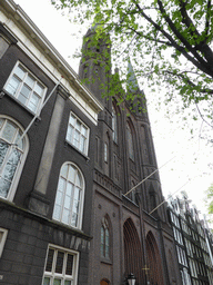 Front of the Krijtberg church at the Singel canal