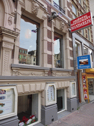 Front of Restaurant Mandarijn at the Rokin street