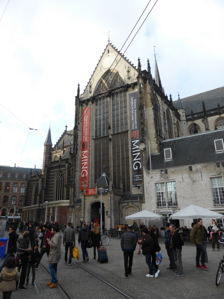 Front of the Nieuwe Kerk church at the Dam square