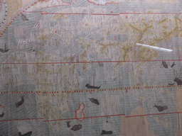 World map at the Ming dynasty exhibition at the Nieuwe Kerk church