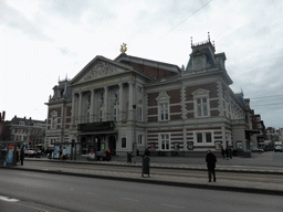 Front of the Royal Concertgebouw building at the Museumplein square