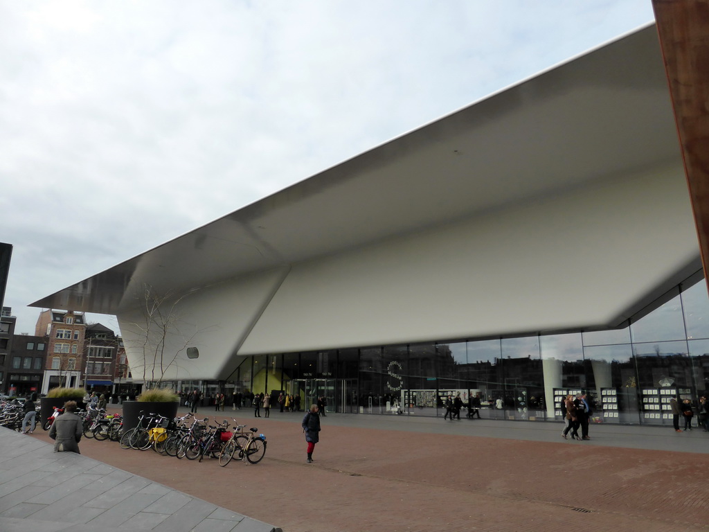 Front of the Stedelijk Museum Amsterdam at the Museumplein square