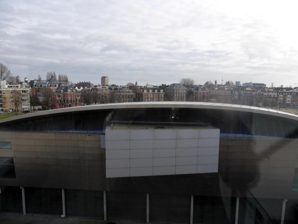 The Kurokawa wing and the Museumplein square, viewed from the south side of the main building of the Van Gogh Museum