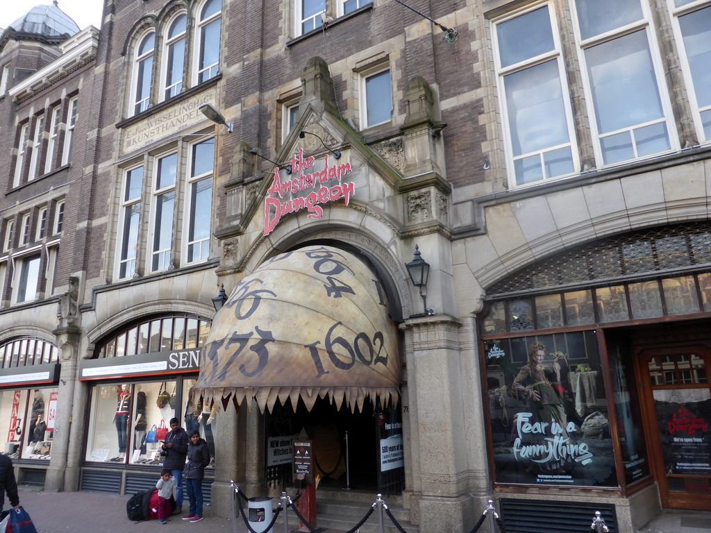 Front of the Amsterdam Dungeon at the Rokin street