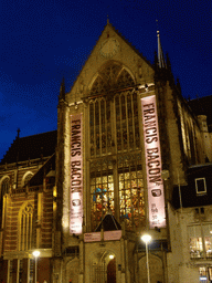 Front of the Nieuwe Kerk church, by night