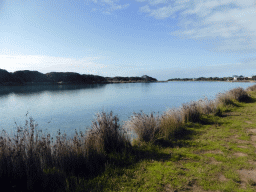 The Anglesea river and the Lions Park Reserve, viewed from the parking place next to the Great Ocean Road