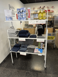 Souvenirs at a shop at the Departure Hall of Antwerp International Airport