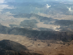 Quarry at the border of the Burdur and Antalya provinces, viewed from the airplane from Antwerp