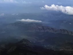 The Western Taurus mountain range, viewed from the airplane from Antwerp