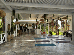 Yoga area at the garden of the Rixos Downtown Antalya hotel