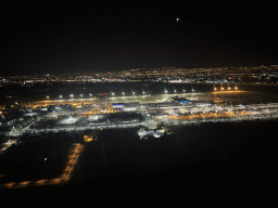 Antalya Airport, viewed from the airplane to Antwerp, by night
