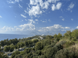 The Beach Park, the Bey Mountains and the Gulf of Antalya, viewed from the path at the top of the elevator from the Atatürk Kültür Park