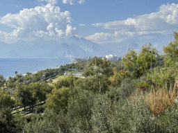 The Beach Park, the Bey Mountains and the Gulf of Antalya, viewed from the path at the top of the elevator from the Atatürk Kültür Park