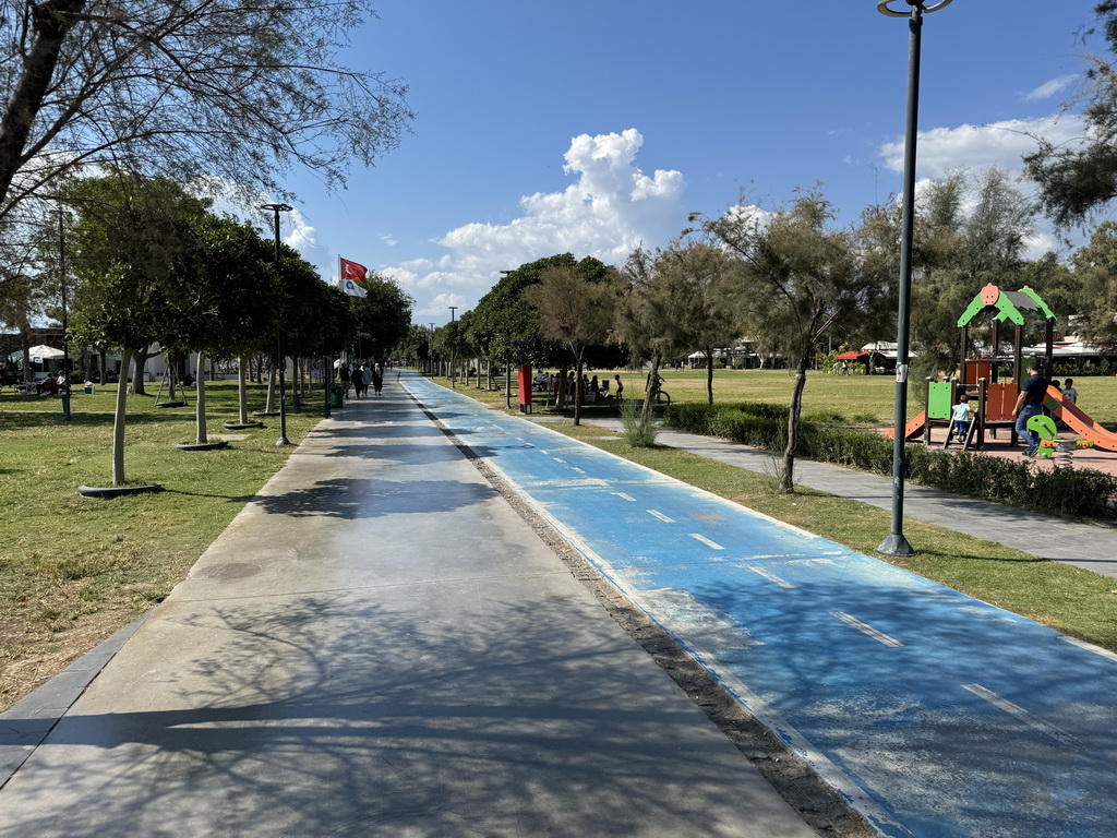 Bike and pedestrian paths at the Beach Park