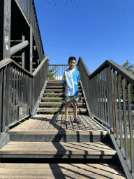 Max on the staircase from the Beach Park to the Atatürk Kültür Park