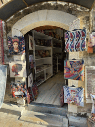 Front of a a souvenir shop at the Uzun Çarsi Sokak alley