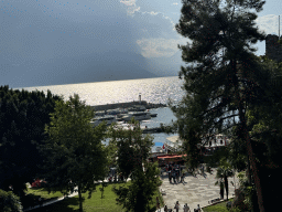 The Roman Harbour, the Gulf of Antalya and the Bey Mountains, viewed from the Kirk Merdiven staircase