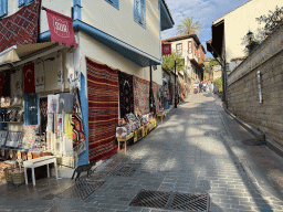 Shops at the Mermerli Banyo Sokak alley, viewed from the Mermerli Sokak alley