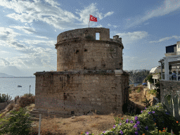 The Hidirlik Kulesi tower, viewed from the Hesapçi Sokak alley
