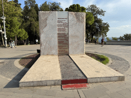 Monument at the viewing platform Karaaalioglu Park