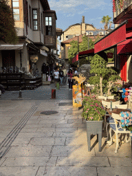 Shops and restaurants at the Hesapçi Sokak alley