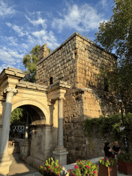Southwest side of Hadrian`s Gate at the Imaret Sokak alley