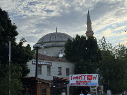 Northeast side and minaret of the Imaret Camii Mosque at the Mescit Sokak street