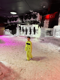 Max at the Snow World at the Antalya Aquarium
