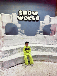 Max at the Snow World at the Antalya Aquarium