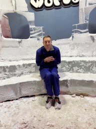 Tim at the Snow World at the Antalya Aquarium