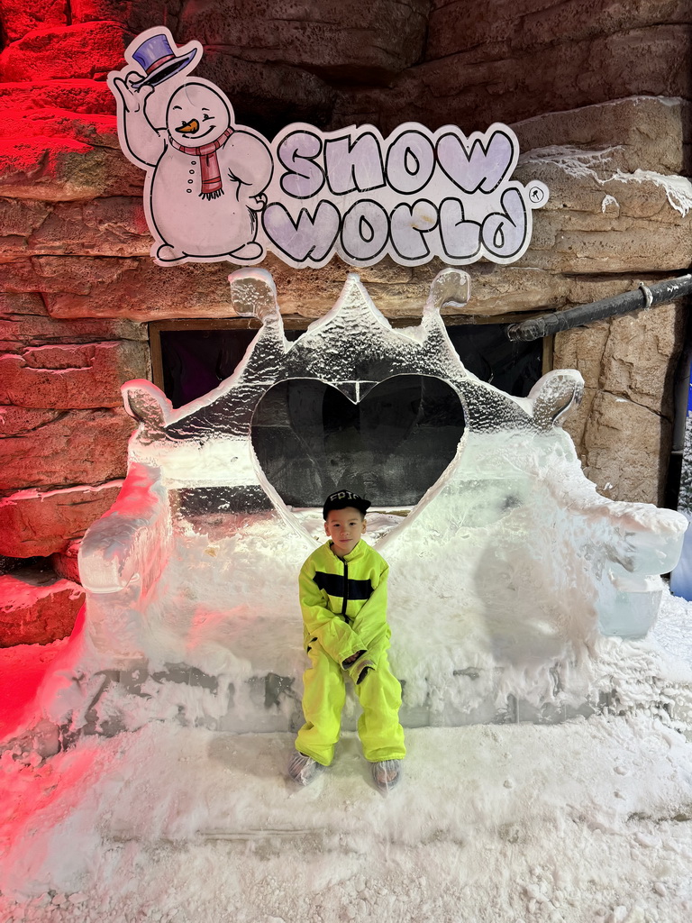 Max at the Snow World at the Antalya Aquarium