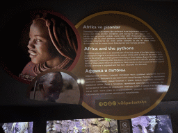 Information on Africa and the Pythons at the WildPark Antalya at the Antalya Aquarium