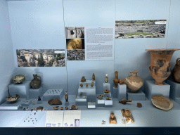 Pottery and tools from the Ancient City of Limyra at the Regional Excavations Gallery at the ground floor of the Antalya Archeology Museum, with explanation